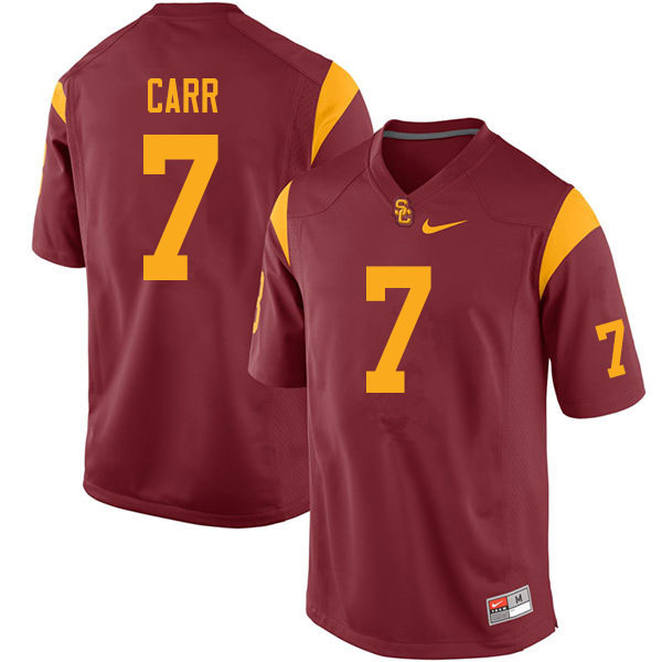 Men #7 Stephen Carr USC Trojans College Football Jerseys Sale-Cardinal